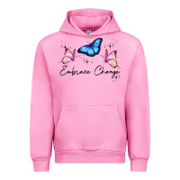 Fuchsia Pink embrace change Urban Hoodie - JahusDesignShop