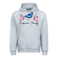 Heather Grey embrace change Urban Hoodie - JahusDesignShop