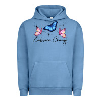 Pigment Pebble Blue embrace change Urban Hoodie - JahusDesignShop