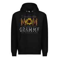 Black i have two titles mom and grmmh and i rock them both Premium Hoodie - CowhideDigitalArt