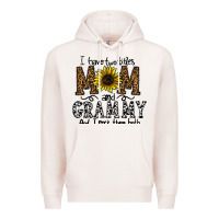Pale Pink i have two titles mom and grmmh and i rock them both Premium Hoodie - CowhideDigitalArt