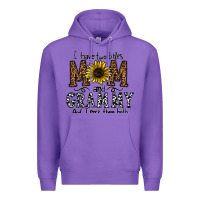 Purple i have two titles mom and grmmh and i rock them both Premium Hoodie - CowhideDigitalArt