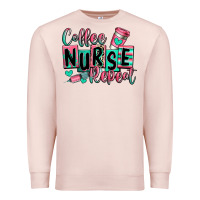 Pale Pink coffee nurse repeat Premium Sweatshirt - RanaPortraitStore