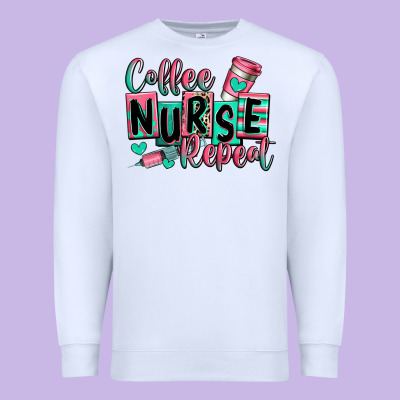 Premium Sweatshirt coffee nurse repeat
