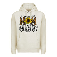 Oatmeal Heather i have two titles mom and grmmh and i rock them both Premium Hoodie - CowhideDigitalArt