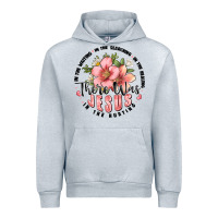 Heather Grey there was jesus Urban Hoodie - JahusDesignShop