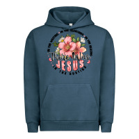Pigment Midnight Navy there was jesus Urban Hoodie - JahusDesignShop