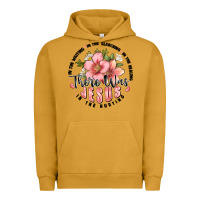 Pigment Peanut Butter there was jesus Urban Hoodie - JahusDesignShop