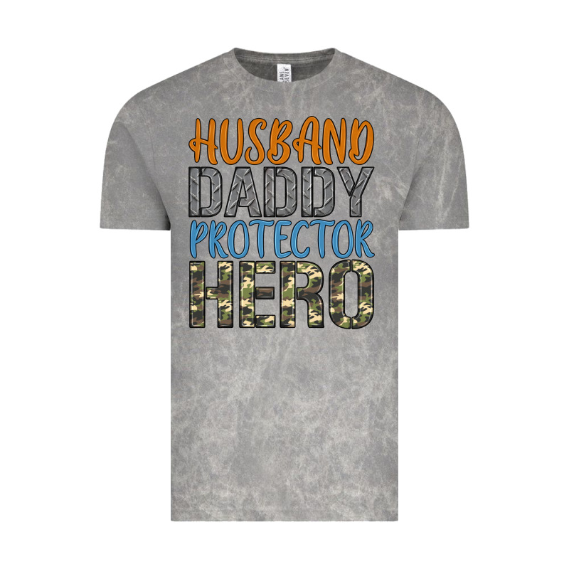 Husband Daddy Protector Hero Vintage Tee by Artiststas | Teevron