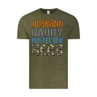 Vintage Olive husband daddy protector hero Vintage Tee - Artiststas