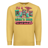 Antique Gold im a nurse whats your superpower Premium Sweatshirt - RanaPortraitStore