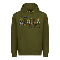 Army Green la mejor abuela de todas Premium Hoodie - CowhideDigitalArt