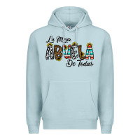 Blue Mist la mejor abuela de todas Premium Hoodie - CowhideDigitalArt
