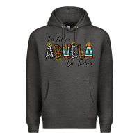Charcoal Heather la mejor abuela de todas Premium Hoodie - CowhideDigitalArt