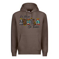Coffee la mejor abuela de todas Premium Hoodie - CowhideDigitalArt