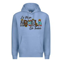 Colony Blue la mejor abuela de todas Premium Hoodie - CowhideDigitalArt
