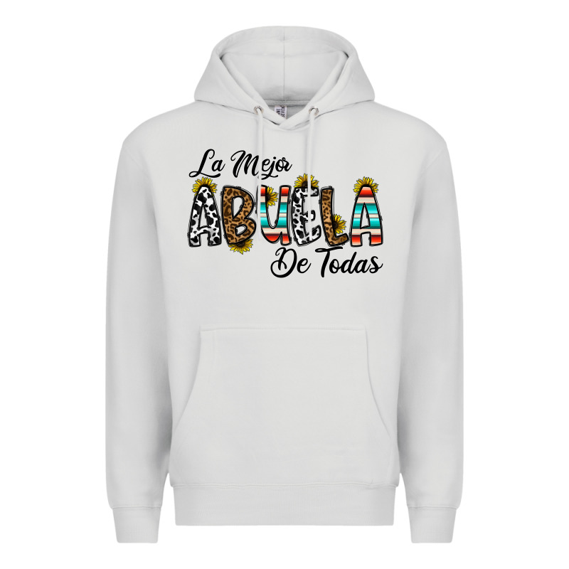 La Mejor Abuela De Todas Premium Hoodie by CowhideDigitalArt | Teevron