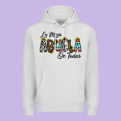 La Mejor Abuela De Todas Premium Hoodie Designed By Cowhidedigitalart