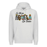 Dove Grey la mejor abuela de todas Premium Hoodie - CowhideDigitalArt