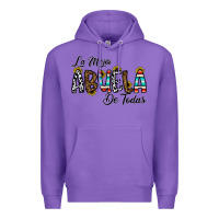 Purple la mejor abuela de todas Premium Hoodie - CowhideDigitalArt