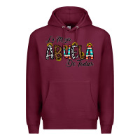 Burgundy la mejor abuela de todas Premium Hoodie - CowhideDigitalArt