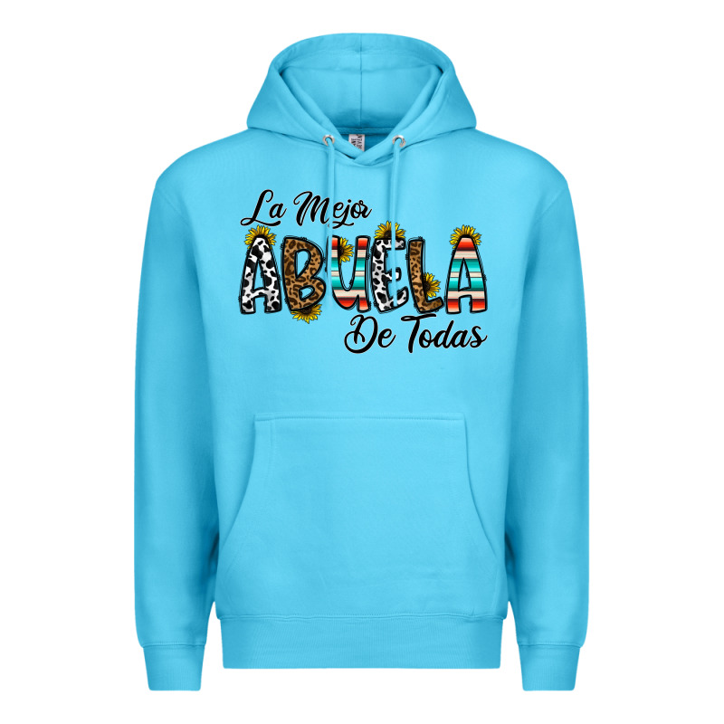 La Mejor Abuela De Todas Premium Hoodie by CowhideDigitalArt | Teevron