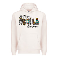 Pale Pink la mejor abuela de todas Premium Hoodie - CowhideDigitalArt
