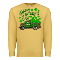 Antique Gold happy st. patricks day shamrock farm truck Premium Sweatshirt - RanaPortraitStore