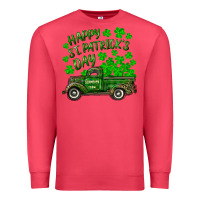 Cardinal happy st. patricks day shamrock farm truck Premium Sweatshirt - RanaPortraitStore