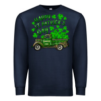 Navy happy st. patricks day shamrock farm truck Premium Sweatshirt - RanaPortraitStore