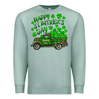 Seafoam happy st. patricks day shamrock farm truck Premium Sweatshirt - RanaPortraitStore