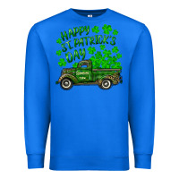 True Royal happy st. patricks day shamrock farm truck Premium Sweatshirt - RanaPortraitStore