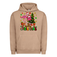 Pigment Burro flamingo merry christmas Urban Hoodie - AdoDesignShop