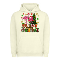 Pigment Pistachio flamingo merry christmas Urban Hoodie - AdoDesignShop