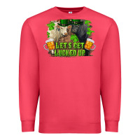Cardinal lets get lucked up charolais and black angus bull Premium Sweatshirt - RanaPortraitStore