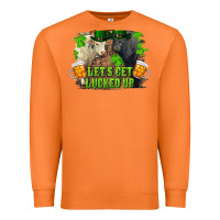 Carrot lets get lucked up charolais and black angus bull Premium Sweatshirt - RanaPortraitStore