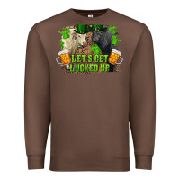 Chestnut lets get lucked up charolais and black angus bull Premium Sweatshirt - RanaPortraitStore