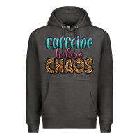 Charcoal Heather caffeine before chaos Premium Hoodie - HRA Design Shop