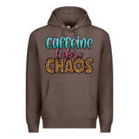 Coffee caffeine before chaos Premium Hoodie - HRA Design Shop
