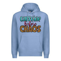 Colony Blue caffeine before chaos Premium Hoodie - HRA Design Shop