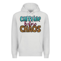 Dove Grey caffeine before chaos Premium Hoodie - HRA Design Shop