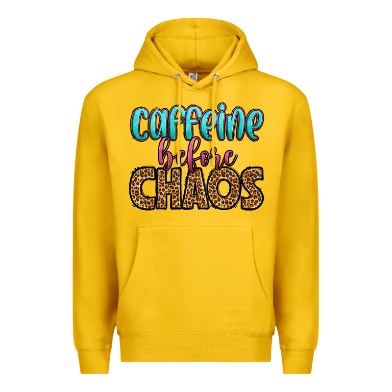 Caffeine Before Chaos Premium Hoodie by HRA Design Shop | Teevron