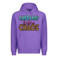 Purple caffeine before chaos Premium Hoodie - HRA Design Shop