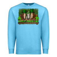 Ocean Blue happy st. patricks day horses with leprechaun Premium Sweatshirt - RanaPortraitStore