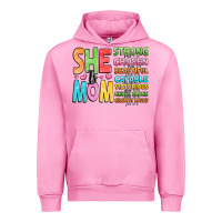Fuchsia Pink she is mom Urban Hoodie - JahusDesignShop