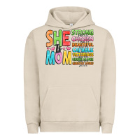 Pigment French Oak she is mom Urban Hoodie - JahusDesignShop