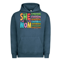 Pigment Midnight Navy she is mom Urban Hoodie - JahusDesignShop