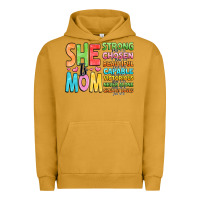 Pigment Peanut Butter she is mom Urban Hoodie - JahusDesignShop