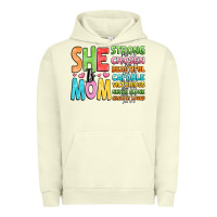 Pigment Pistachio she is mom Urban Hoodie - JahusDesignShop