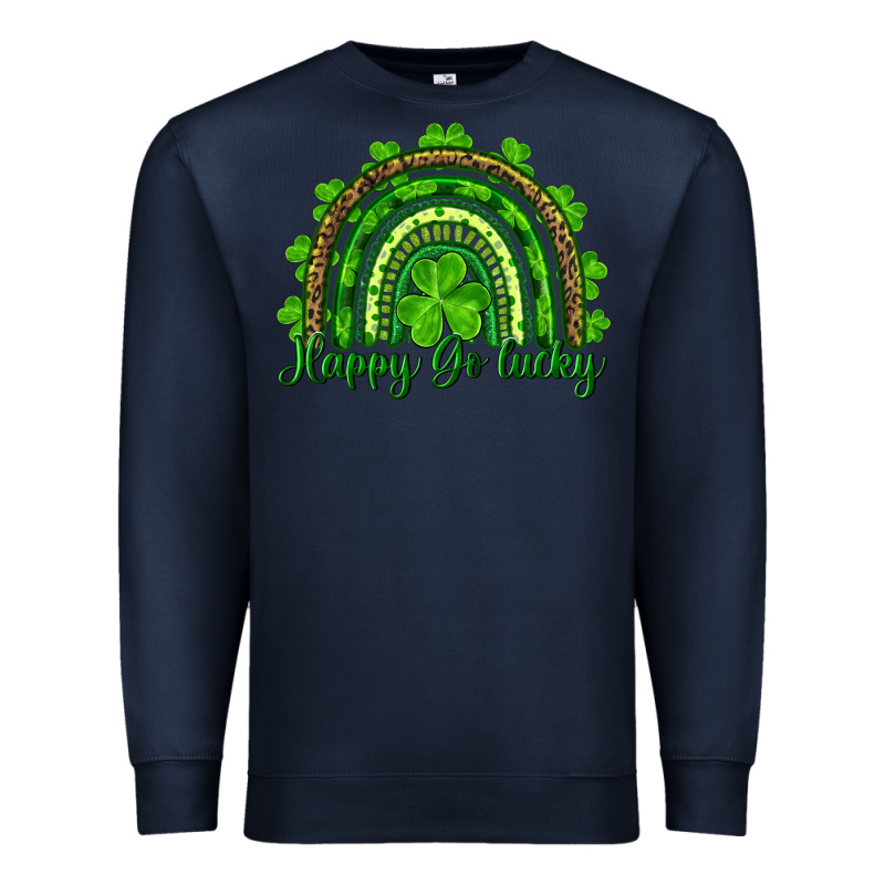 St. Patricks Day Happy Go Lucky Premium Sweatshirt by RanaPortraitStore | Teevron